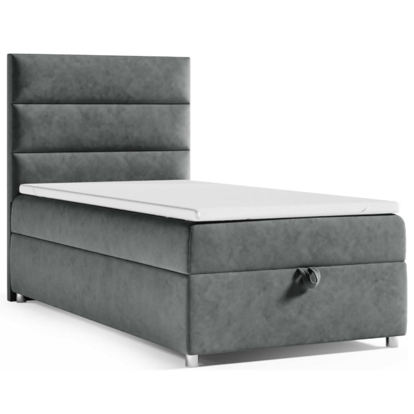 Boxspringbett Trinity k-4 mit 7-Zonen Bonell-Federkernmatratze | Boxspringbett 70x200 | Boxsprintbett mit Matratze Und Stauraum | Polsterbett 70x200 - Lieferung bis Bordsteinkante