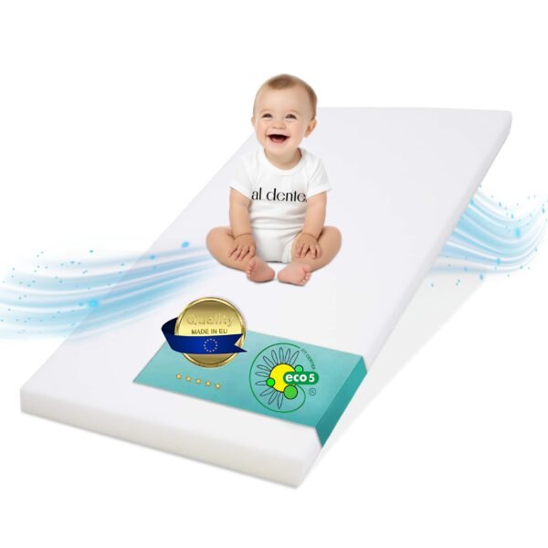 Best For Kids Kinderbettmatratze - für Allergiker geeignet - 60 x 120 cm - in 5 verschiedenen Designs erhältlich - Matratzen sind auf Schadstoffe geprüft - Qualitätssiegel