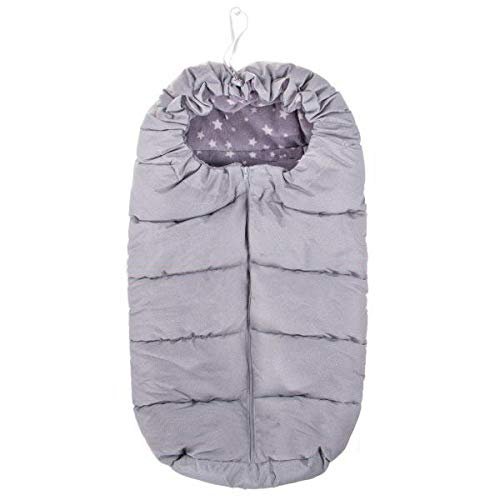 Best For Kids Fußsack Sweety Winterfußsack für Kinderwagen mit Antirutsch Material Super Qualität (Grau Sterne)