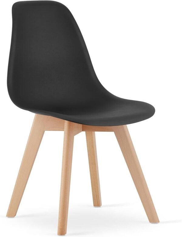 4er-Set Schwarze Esszimmerstühle – Modern, Stabil & Ideal für Zuhause (41x46x80 cm)