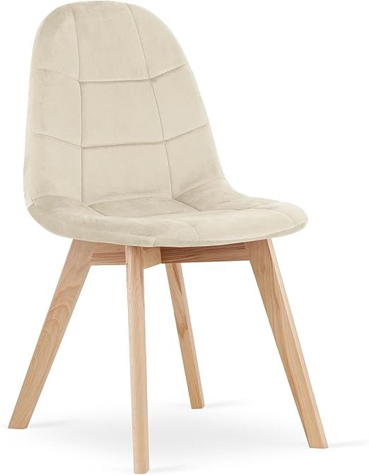 Beiger Stuhl von Best For Home – Modern & Bequem für Zuhause (1 Stück, 54x44,5x81,5 cm)