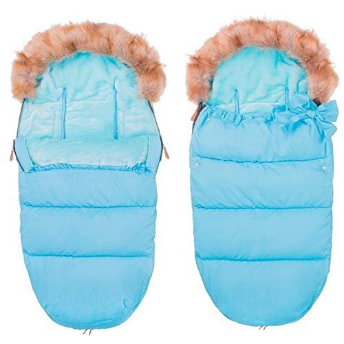 Best For Kids Fußsack Spring Winterfußsack für Kinderwagen mit Antirutsch Material Super Qualität (Hellblau)