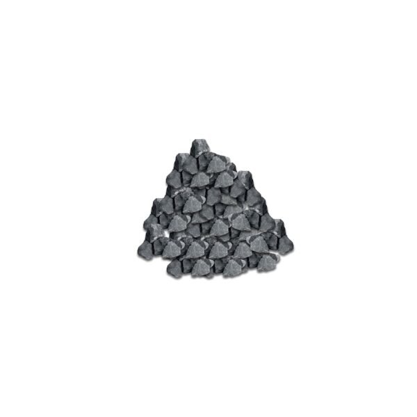 Best For Garden Basaltsplitt 16-22 mm - Ziersplitt aus schwarzem Basalt, vielseitig verwendbar in Garten, Hof & Wegen, gewaschen & naturbelassen, Deko- und Teichkies (25)