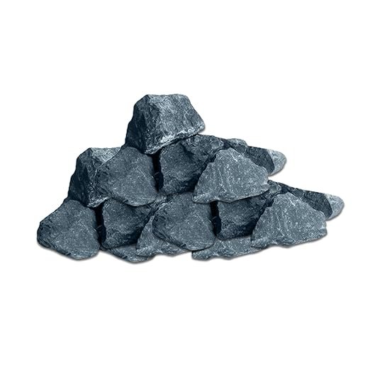 Best For Garden Basaltsplitt 80-150 mm - Ziersplitt aus schwarzem Basalt, vielseitig verwendbar in Garten, Hof & Wegen, gewaschen & naturbelassen, Deko- und Teichkies (25)