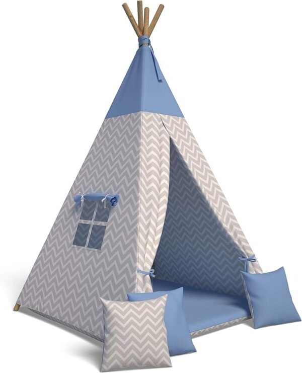 Zickzack Blau
