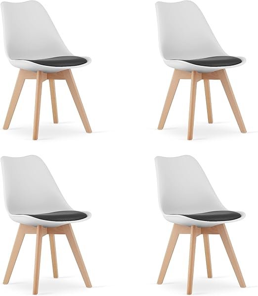 Zeitloser ergonomischer Stuhl in Schwarz & Weiß – Modern, Stabil & Vielseitig einsetzbar