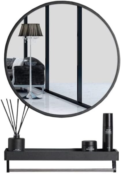 Runder Wandspiegel in Schwarz – 100 cm Breite, Stilvoll & Modern von Best For Home