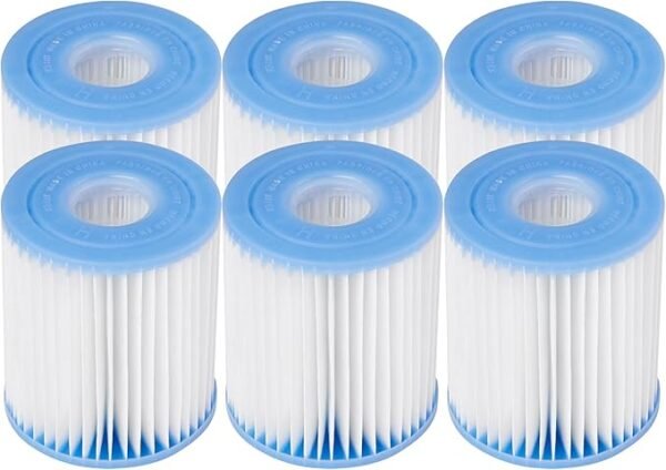 Intex N/AA 29007E Ersatz-Filterkartusche für Schwimmbad, H-6 Stück, weiß