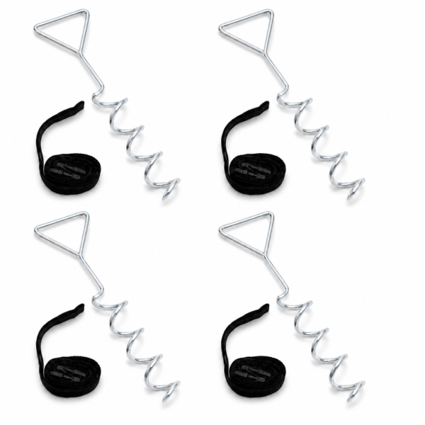 Best For Home Trampolin Bodenverankerung Sturmsicherung Bodenanker Set 4 Stück