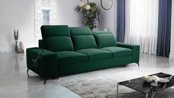 Best For Home Schlafsofa Britta für das Wohnzimmer, Gästezimmer mit USB-Anschluss