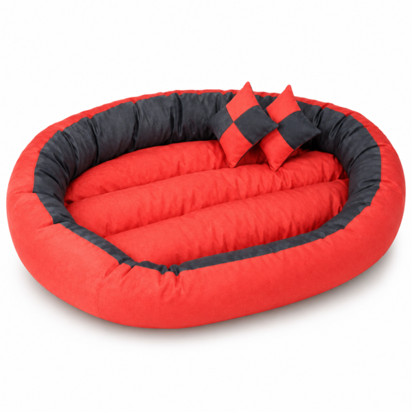 Best for Pets with Quality Deluxe 5 Large Orthopedic Dog Bed Ortho Dog Medic Visco Pillow, xl, Chilli