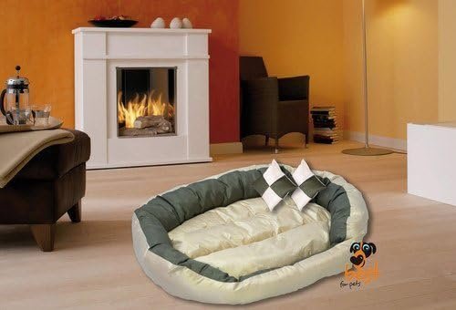 Best For Pets Orthopädisches Hundebett Deluxe 5 mit hochwertigem Ortho Dog Medic Visco-Kissen (L, Schokolade)