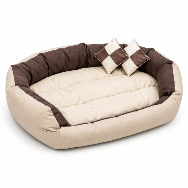 Best For Pets Orthopaedic Dog Bed with Quality Deluxe 5 Large Dog Cushions Ortho-Medic Visco Cushion (XXL, Cappuccino)