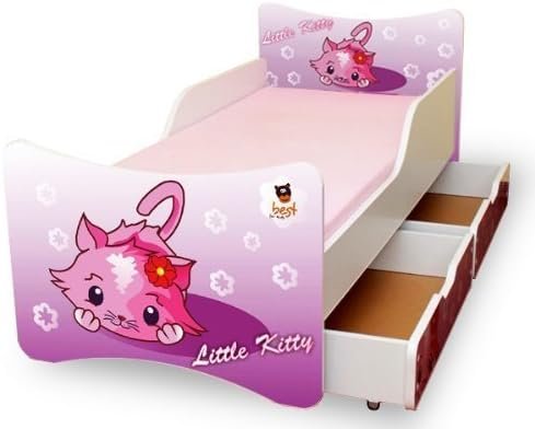 Little Kitty Kinderbett 90 x 200 cm mit Schubladen