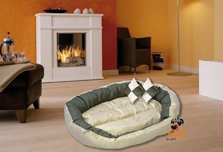 Best For Pets Orthopädisches Hundebett mit Qualität Deluxe 5 Große Hundekissen Ortho-Medic VISCO Kissen (XXXL, Greeny)