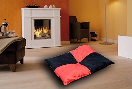Best For Pets Orthopaedic Dog Bed with Quality Kiss 7 Large Dog Cushion Ortho-Medic Visco Cushion (XL-84 x 65 x 4 cm, Black/Red)