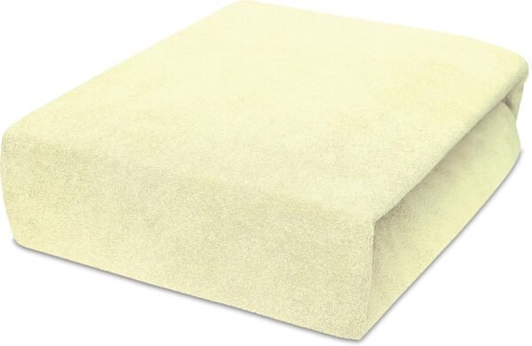 Best for Kids Spannbettlaken, 100% Baumwoll-Jersey, in 22 Farben und 9 Größen (90 x 180 cm, Creme)