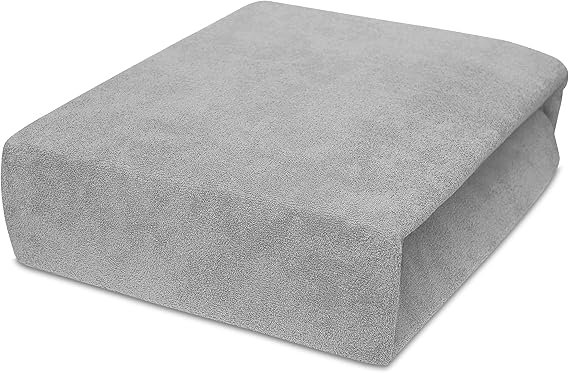 Best for Kids Spannbettlaken Spannbetttuch 100% Baumwolle Jersey in 22 Farben und 9 Größen (90x180, Silber)