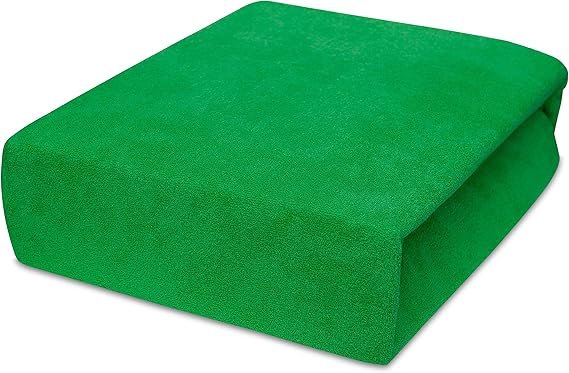 Best for Kids Spannbettlaken Spannbetttuch 100% Baumwolle Jersey in 22 Farben und 9 Größen (80x200, Grasgrün)