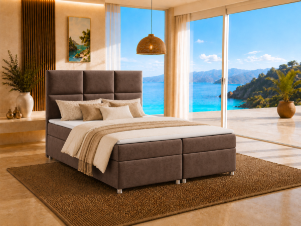 Boxspringbett mit Bettkasten Trinity K-13-LAE Bonellfederkern inkl. Topper, mit Lieferung, Aufbau & Entsorgung