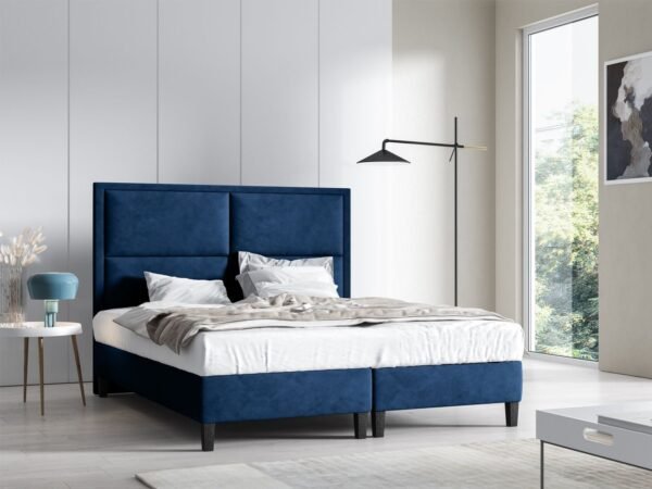 Boxspringbett Trinity K-11 mit 7-Zonen-Bonell-Federkernmatratze | Boxspringbett 140x200 mit Bettkasten | Doppelbett mit Matratze und Stauraum | Polsterbett –Lieferung bis Bordsteinkante