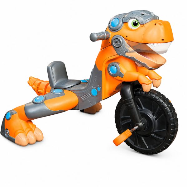 Little Tikes Chompin’ Dino Trike | Interaktives Dinosaurier-Rutschfahrzeug mit Sound & Effekten | Robustes & langlebiges Dreirad | Aktives Spiel für Kinder ab 3 Jahren